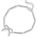 Theo Grace x Nicky Hilton Shine Bright Bow Bracelet in Sterling Silver