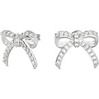 Theo Grace x Nicky Hilton Shine Bright Bow Earrings in Sterling Silver