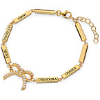 Theo Grace x Nicky Hilton Tied with a Bow Bracelet in Vermeil