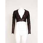 Gucci x Tom Ford 2003 Leather Crop Top