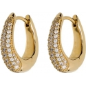 Tom Wood Liz Hoops Pave Gold