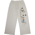 Toomuchtax Printed Waffle Pants