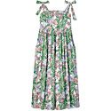 Tory Burch Tie-Shoulder Floral Coverup Dress