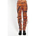 Tripp NYC Bondage Pants in Orange Plaid