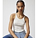 Urban Outfitters 90’s Pointelle Tank Top in White
