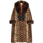 Valentino Fauve Eclat Wool Cloth Coat