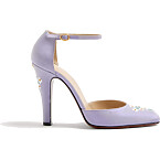 Valentino Hi Dolly Fabric Pumps with Floral Embroidery