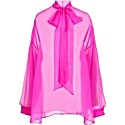 Valentino Scarf-Detailed Silk Chiffon Top