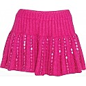 Valentino Sequin Rib Knit Mini Skirt