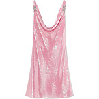 Versace Sequin Silk Slip Mini Dress