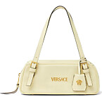 Versace Tag Bowling Shoulder Bag in Gold