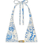 Versace Underwater Barocco Bikini Top