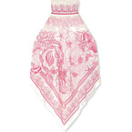 Versace Underwater Barocco Cover-Up Foulard Top