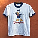 Vintage 1980S Disneyland Donald Duck Ringer Tee