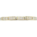 Xiv Karats 18Kt Yg Bangle Mounted Bracelet W/ 10 Asher Cut Diamonds