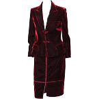 Yves Saint Laurent by Tom Ford Fall 2002 Red Velvet Skirt Suit