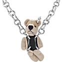 Yvmin Capsule / Teddy Bear Square Zircon Necklace