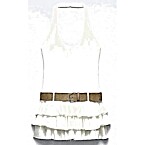 Zara Belted Ruffled Dress