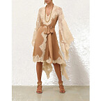 Zimmermann Hypnotic Satin Wrap Dress