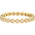 Zoe Lev Diamond Bezel Eternity Band