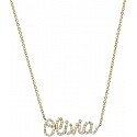 Zoe Lev Diamond Name Necklace