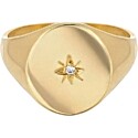 Zoe Lev Star Signet Ring