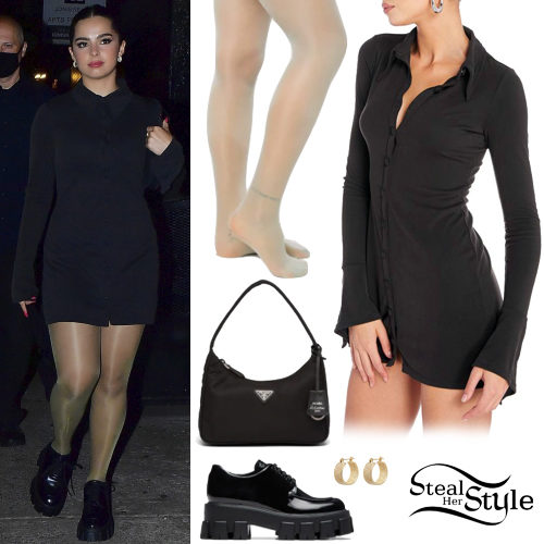 Black Shirt Dress and Shoes