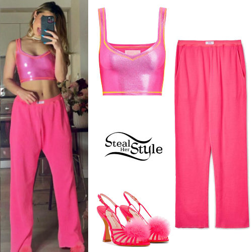 Pink Glitter Top and Pants