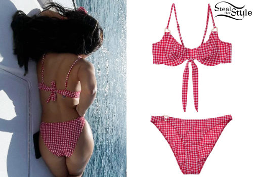 Red and Green Bikini