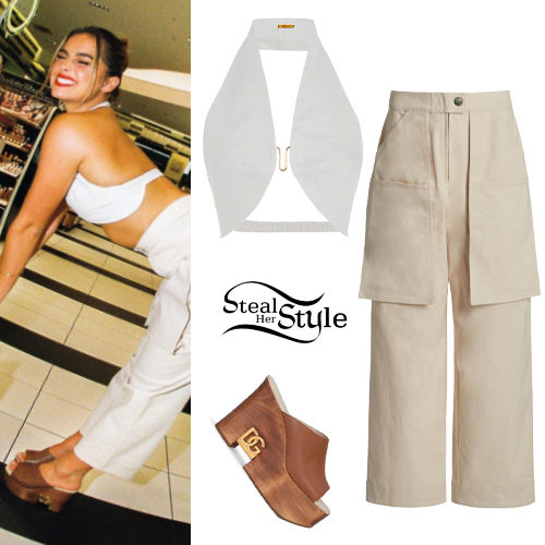 White Top, Cargo Pants