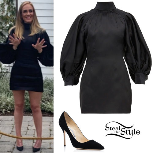 Black Mini Dress, Pointed Pumps