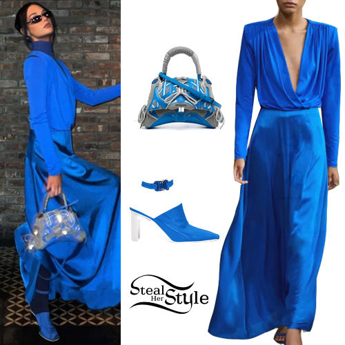 Blue Dress and Shoes