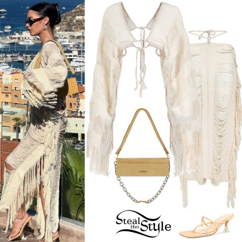 Fringed Crop Top and Skirt