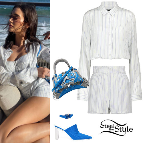 Pinstripe Top and Shorts