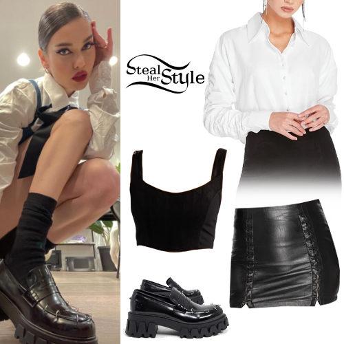 White Shirt, Black Skirt