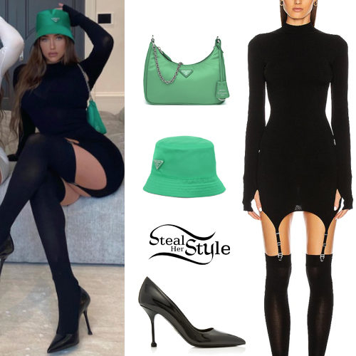 Black Mini Dress and Pumps