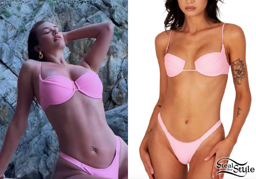 Pink Underwire Bikini Set