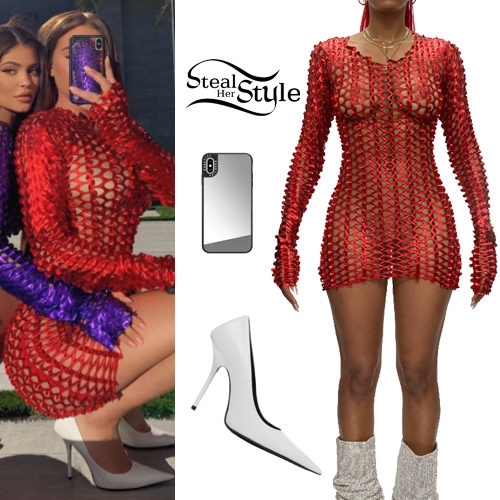 Red Dress, White Pumps