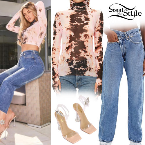 Tie-Dye Top, Perspex Sandals