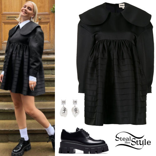 Black Mini Dress, Platform Shoes