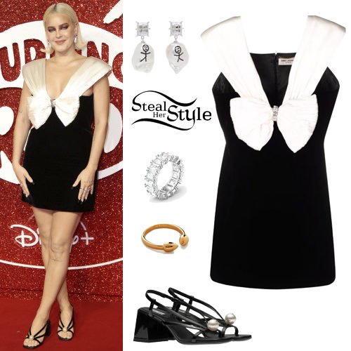 Bow Dress, Pearl Sandals