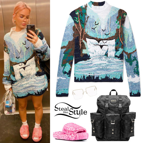 Waterfall Sweater, Pink Slides