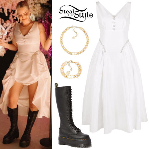 White Dress, Platform Boots