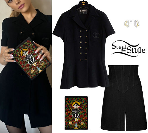 Black Blouse and Skirt