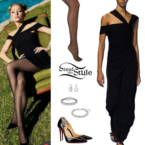 Black Dress and Pumps