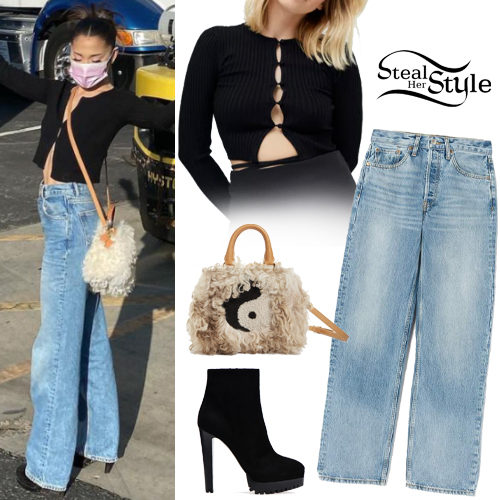 Crop Cardigan, Blue Jeans