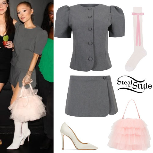 Gray Blouse and Skort