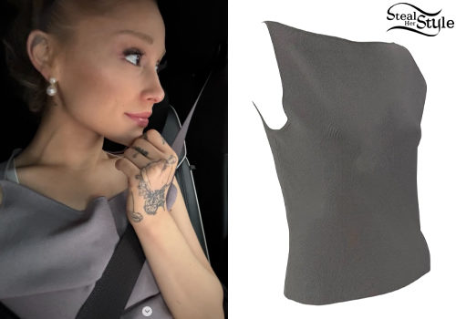 Vintage Gucci Taupe Bateau Neckline Knit Tank Top