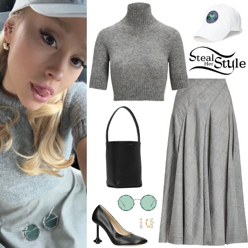 Knit Crop Top, Midi Skirt