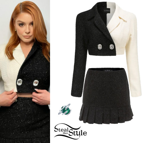 Crop Blazer, Mini Skirt